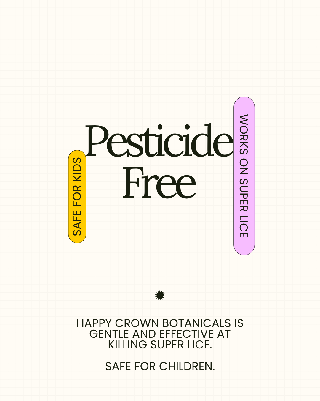 Happy Crown Botanicals Pesticide Free Lice Removal Kit